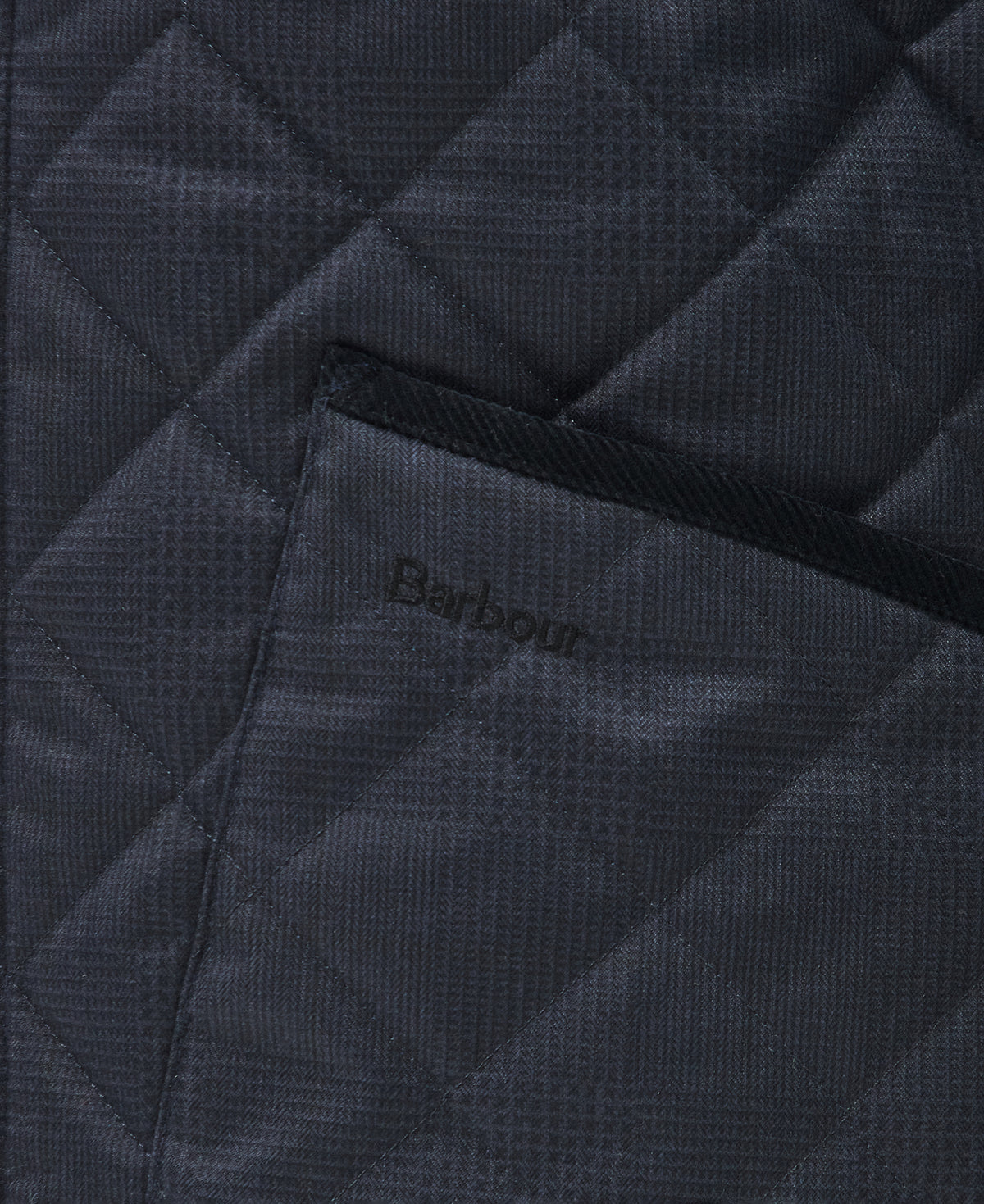 ID24651-Barbour Navy Liddesdale Check Quilt
