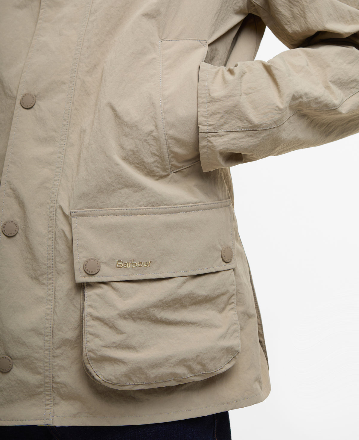 ID25103-Barbour Stone Showerproof Ashby Jacket