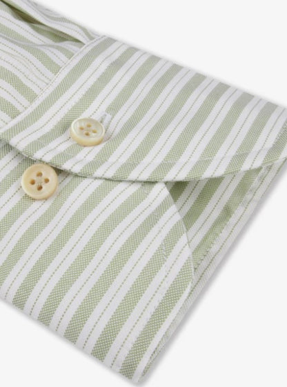 ID24885-Stenstroms Green Stripe Button Down Shirt