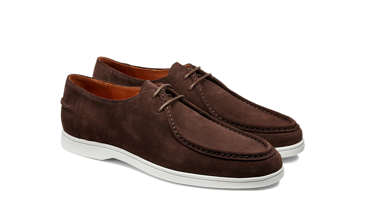 ID25385-Barker Dark Brown Suede Shoe