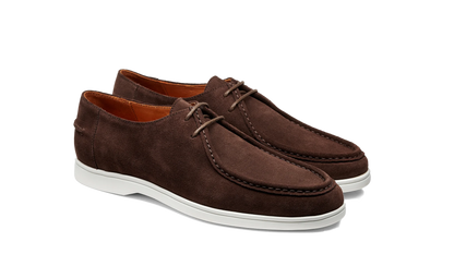 ID25385-Barker Dark Brown Suede Shoe