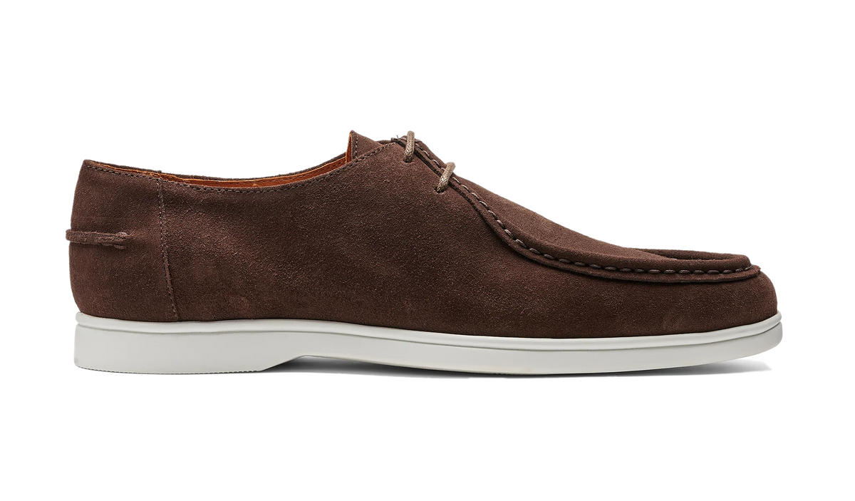 ID25385-Barker Dark Brown Suede Shoe