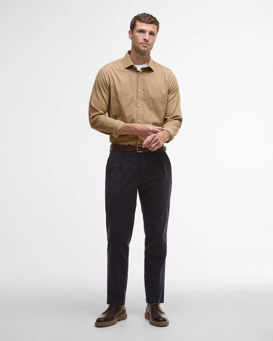 Barbour Runnymede Stone Cord Shirt