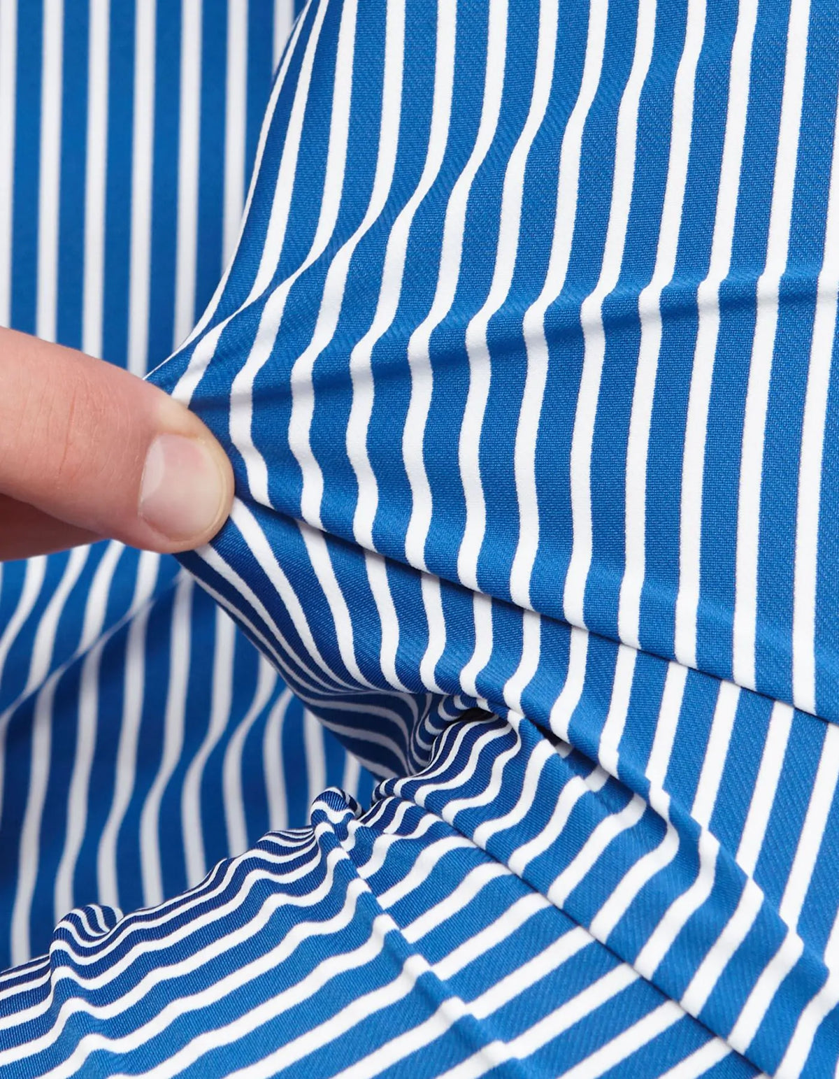 ID25256-Xacus Active Stretch Royal Stripe Shirt