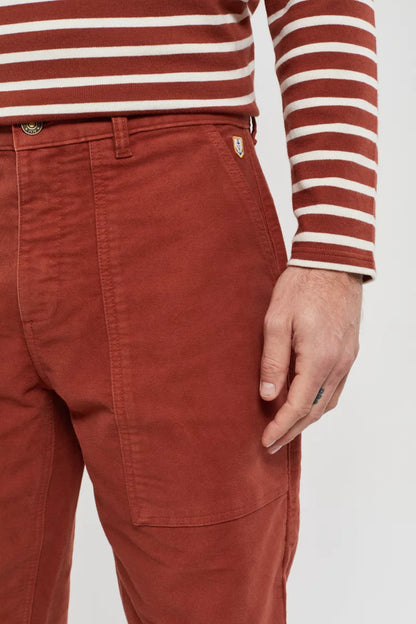ID80026-Armor Lux Paprika Moleskin Fisherman's Trousers