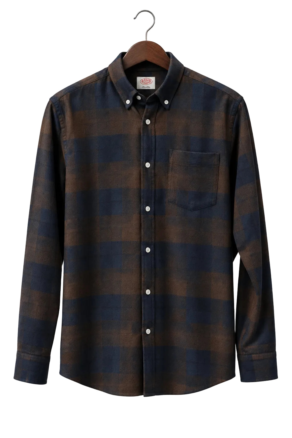 ID20012-Armor Lux Blue Brown Check Shirt