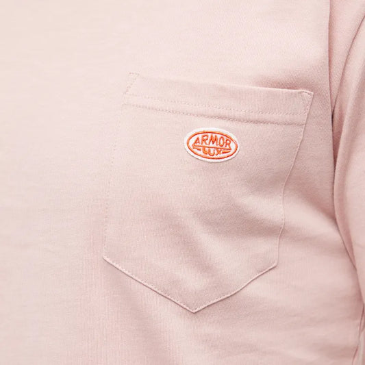 ID70438 Armor Lux Pink Pocket T-Shirt