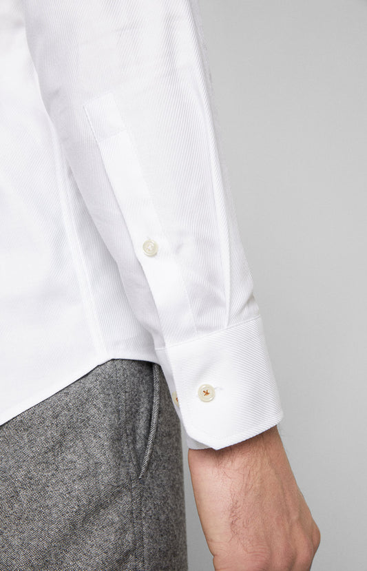 ID20158-Joop White Twill Shirt