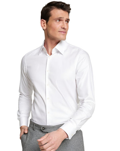 ID20158-Joop White Twill Shirt
