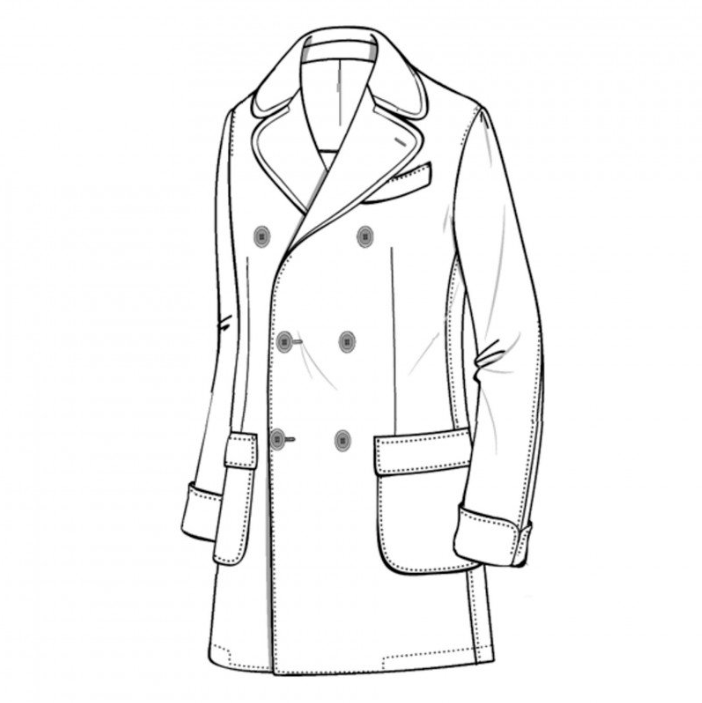 ID6492-Luigi Bianchi Mantova D/B Overcoat