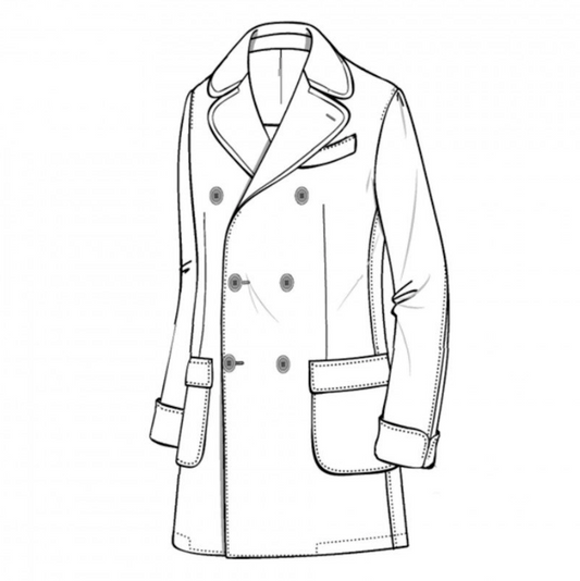 ID6492-Luigi Bianchi Mantova D/B Overcoat