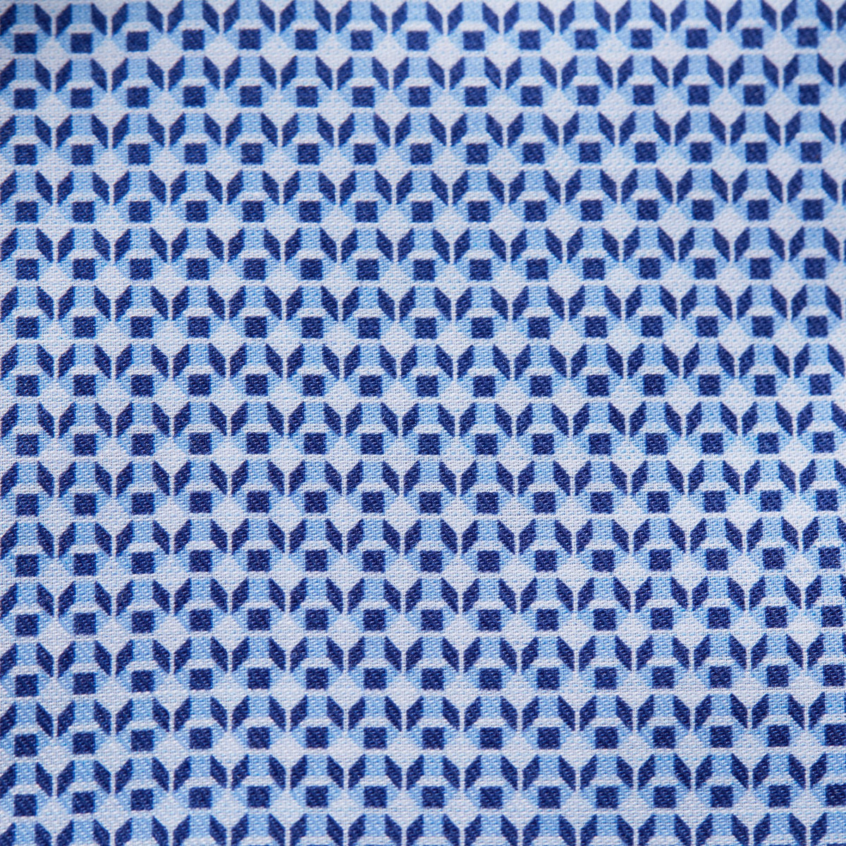 ID5408-Eton Slim Blue Micro Geometric Shirt