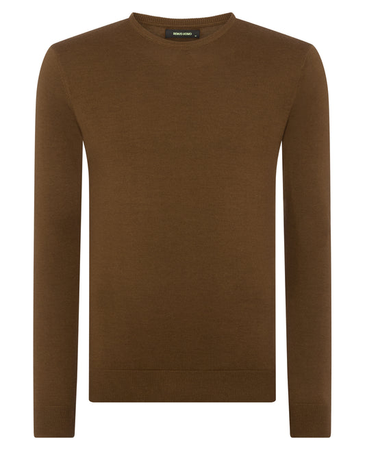 ID40020-Remus Brown Crew Neck