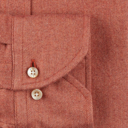ID20304-Stenstroms Orange  Flannel Button Down Shirt