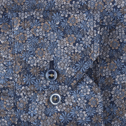 ID50298-Stenstroms Blue Flower Pattern Shirt