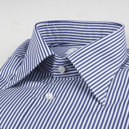 ID50299-Stenstroms White Navy Bengal Stripe