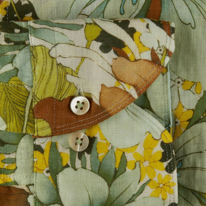 ID70468- Stenstroms  Linen Pattern Shirt