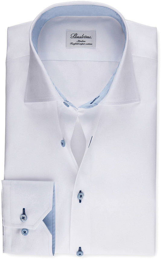 ID70465-Stenstroms White Insert Shirt