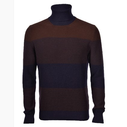 ID8322-Gran Sasso Blue Brow Roll Neck