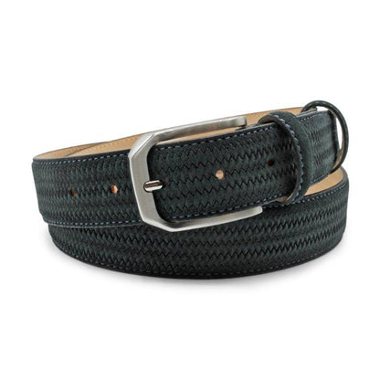 ID70524-Huxley Tanner Hagler 35mm Dark Navy Suede Belt