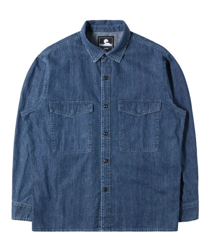ID8581-Edwin Big Shirt Blue Pearl