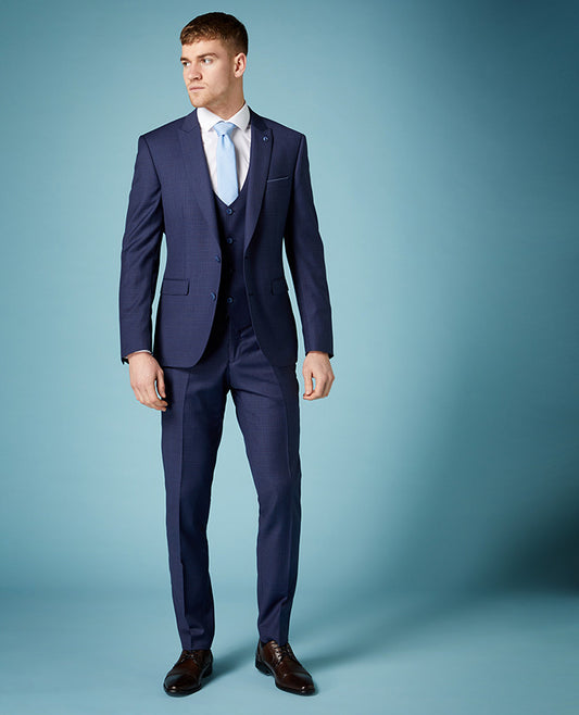 ID10254-Remus Navy/Red Small Check Jacket