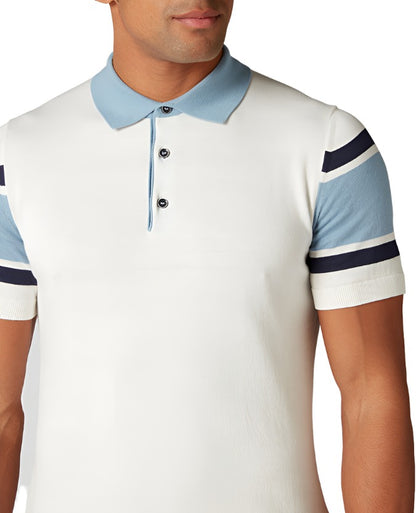 ID10299-Remus Stripe Sleeve Polo T