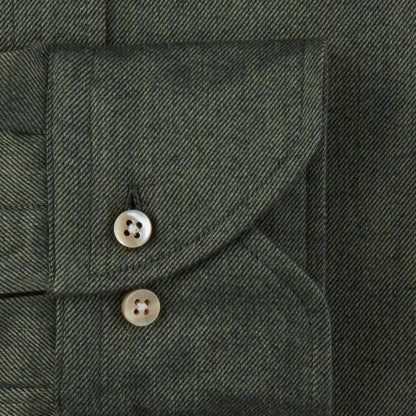 ID20305-Stenstroms Shirt Olive Flannel Shirt