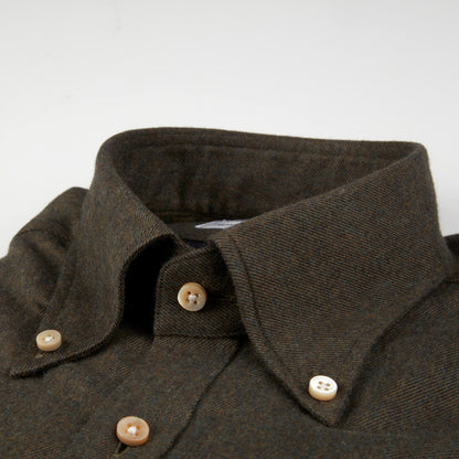 ID20305-Stenstroms Shirt Olive Flannel Shirt