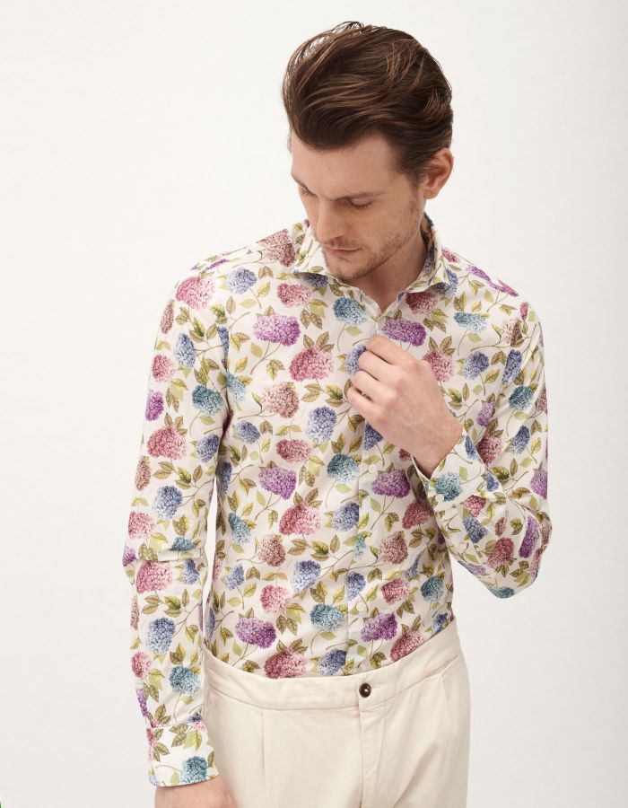 ID30436-Xacus "Liberty" Floral  Shirt
