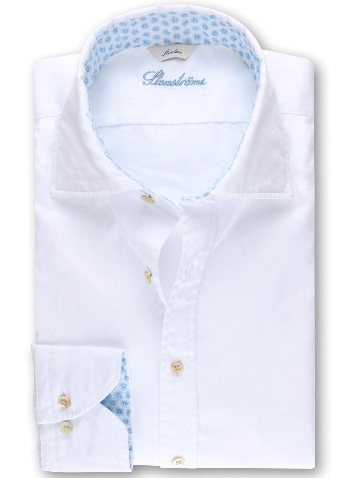 ID30477-Stentroms White Washed Cotton Shirt