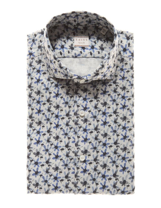 ID40286-Xacus Petal Print Shirt