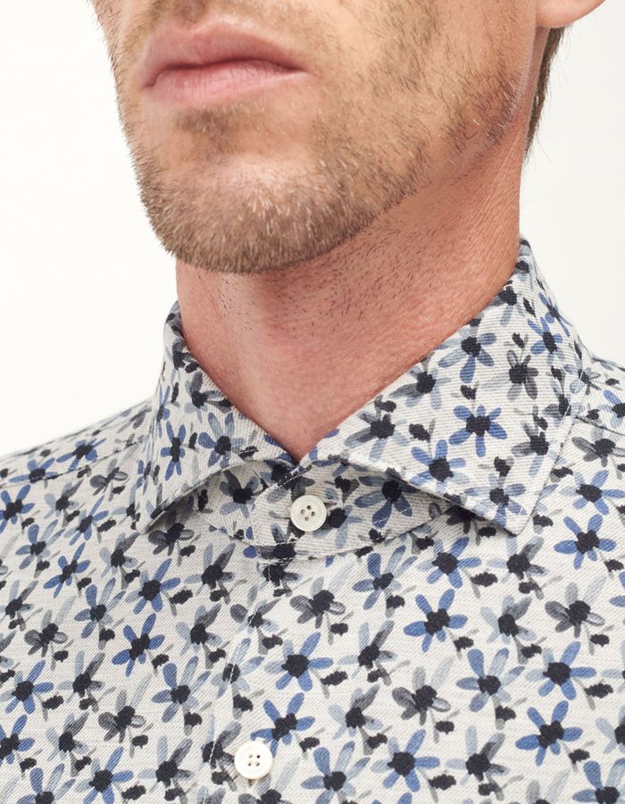 ID40286-Xacus Petal Print Shirt