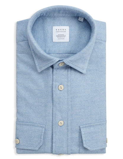 ID60375-Xacus Sky 2 Pocket Flannel Shirt