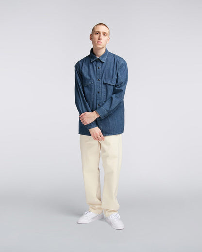 ID8581-Edwin Big Shirt Blue Pearl