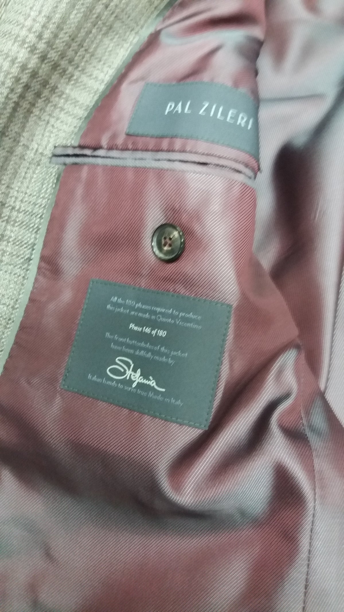 ID3062-Pal Zileri Brown Check  Jacket