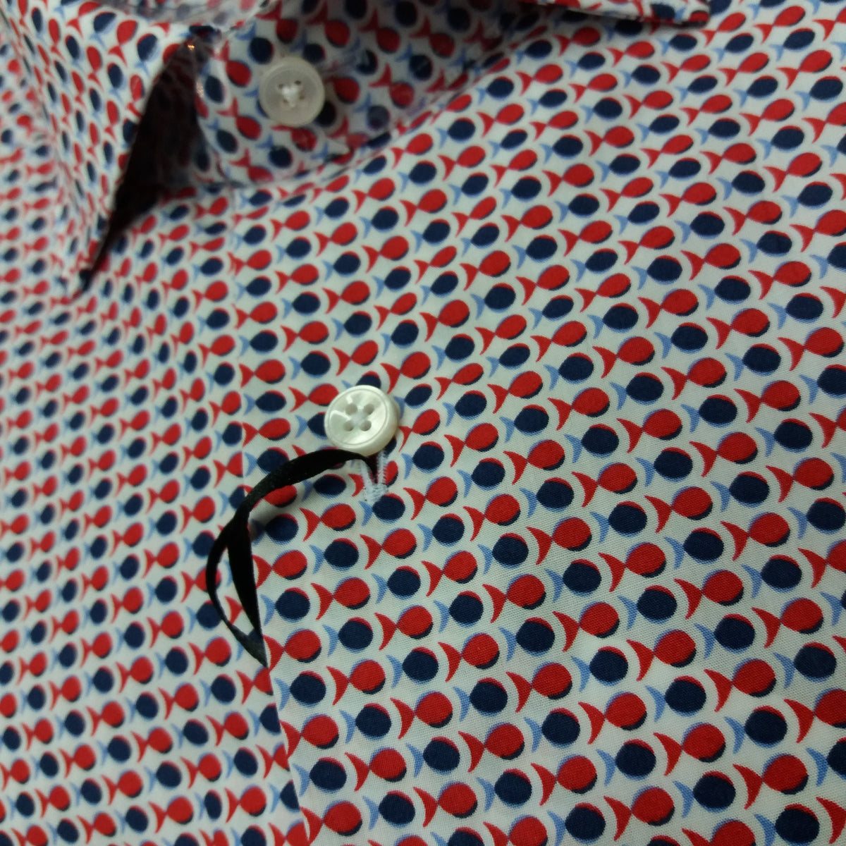 ID3042-Xacus Red Circle Shirt