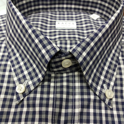 ID4052-Xacus Blue Check Shirt