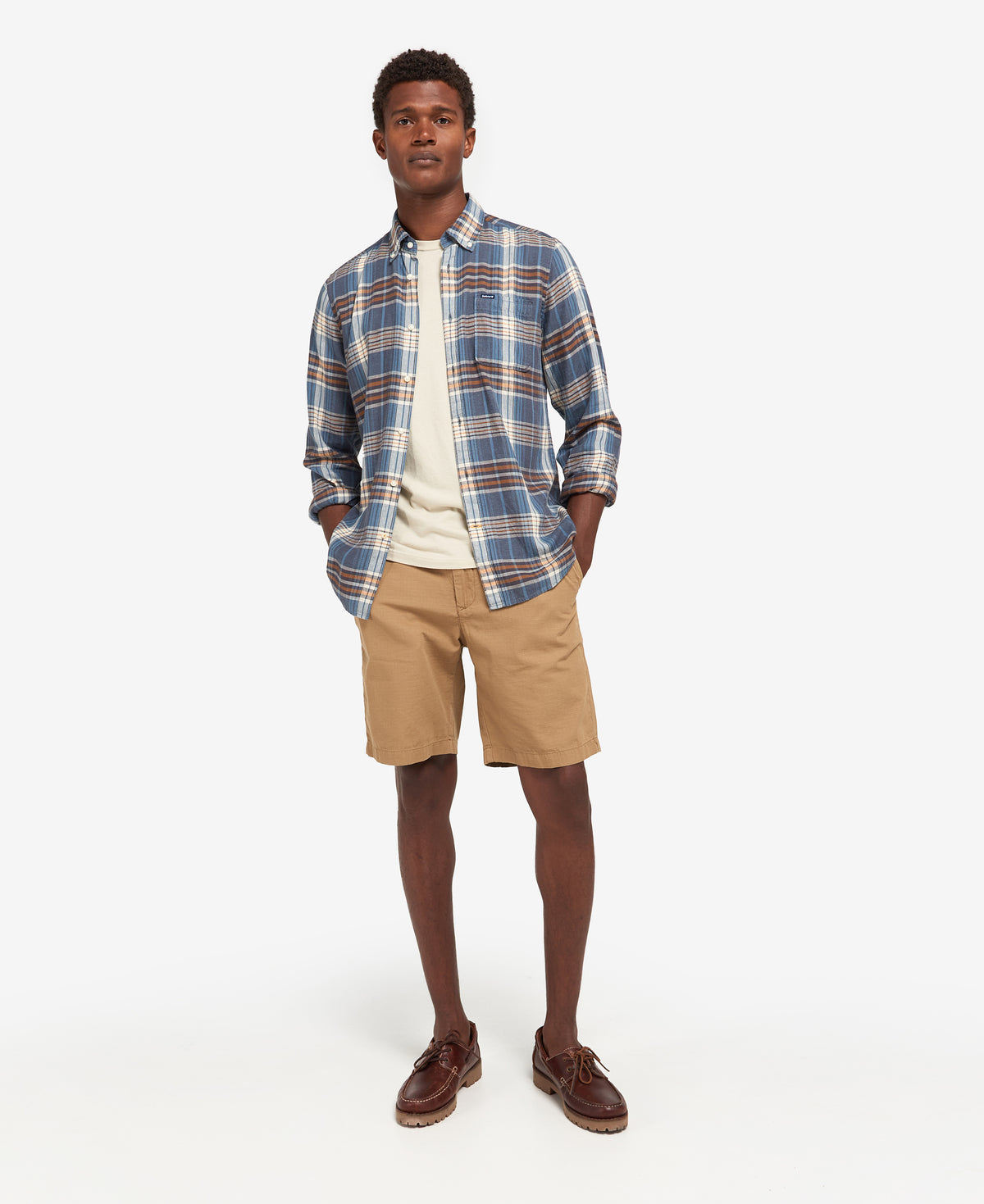 ID70058-Barbour Blue Shirt
