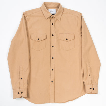 ID4408-Portuguese Flannel Campo Camel Shirt