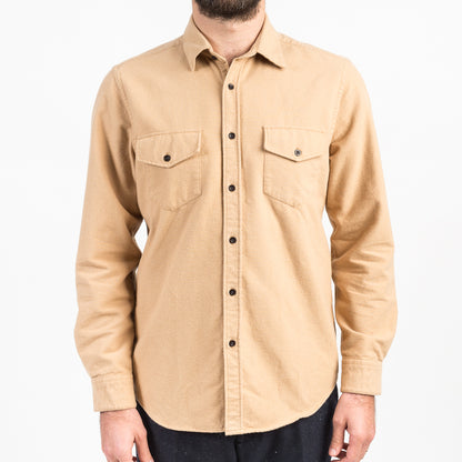 ID4408-Portuguese Flannel Campo Camel Shirt