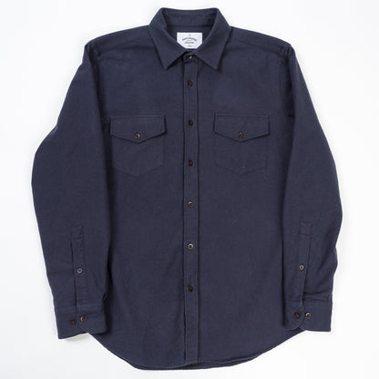ID4410-Portuguese Flannel Campo Navy Shirt