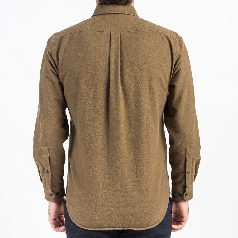 ID4409-Portuguese Flannel Campo Olive Shirt