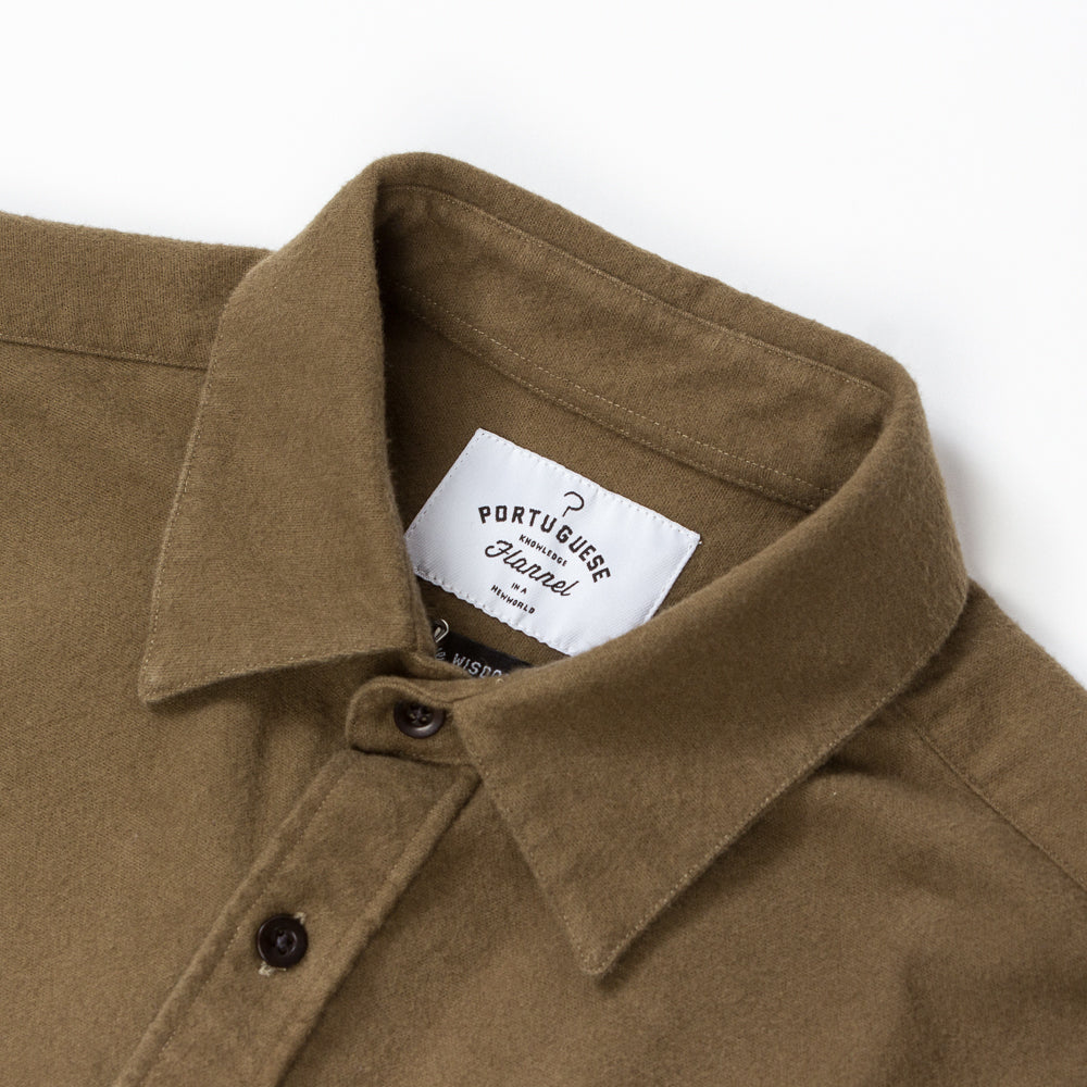 ID4409-Portuguese Flannel Campo Olive Shirt