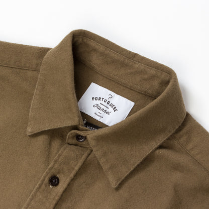 ID4409-Portuguese Flannel Campo Olive Shirt