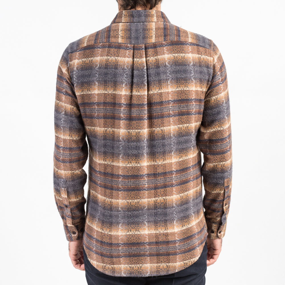 ID4412-Portuguese Flannel Iberia Brown Shirt