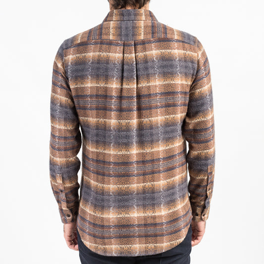 ID4412-Portuguese Flannel Iberia Brown Shirt