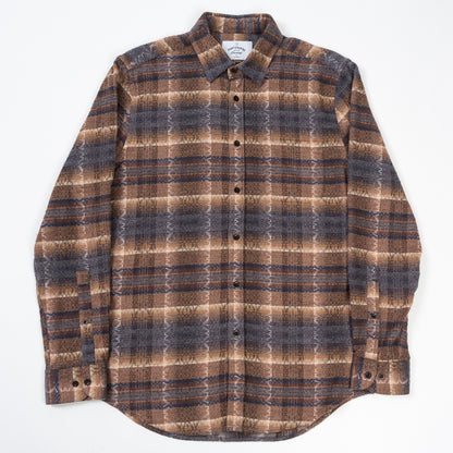 ID4412-Portuguese Flannel Iberia Brown Shirt