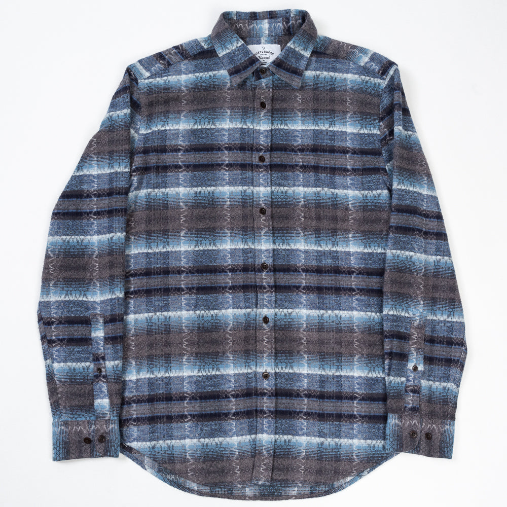 ID4413-Portuguese Flannel Iberia Blue Shirt