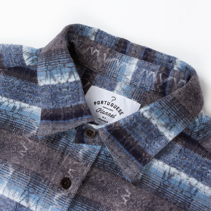 ID4413-Portuguese Flannel Iberia Blue Shirt